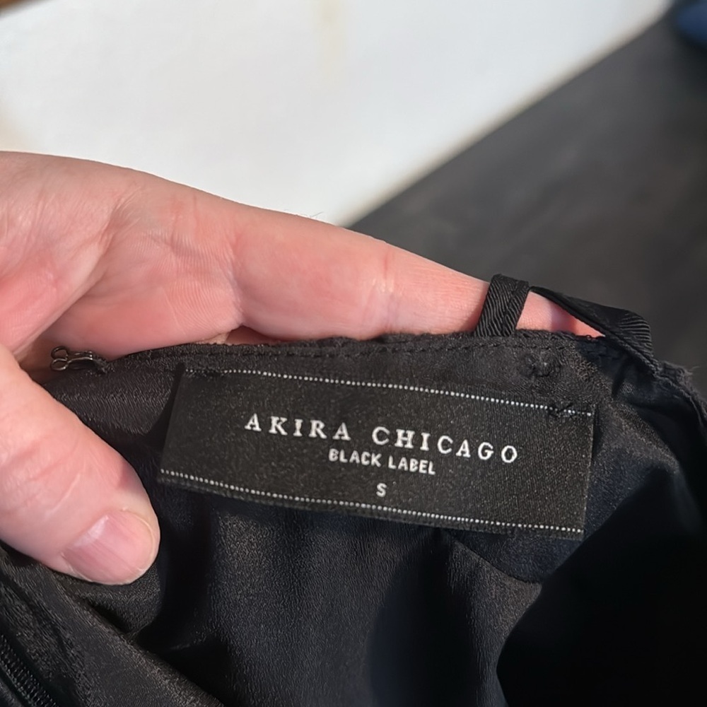 Akira Chicago Black Eyelet Evening Romper Size Small - Picture 3 of 6